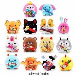 Snackles Packles plush Medium 14" S2, 6pcs/CTN ZURU GERMANY