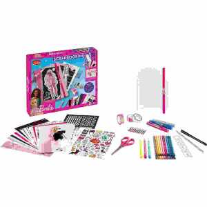 Kreativ-Set Scrapbooking Barbie, 1x Notizbuch, 24x A5 Bögen m Motiven