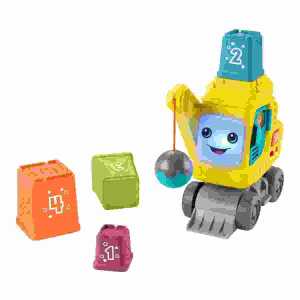 Fisher-Price Zähl- und Stapelkran, 3x AA Batterien enthalten MATTEL