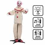 Deko Gruselclown 153cm Licht und Sound, bewegliche Deko...