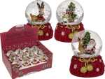 OOTB Schneekugel Rentier & Weihnachtsmann