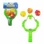 Wasserball Schleuder-Set 3 Wasserbomben D5cm blau, pink,...