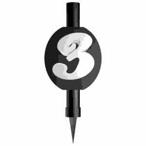 Amscan Fontäne Zahl 3 194099134057