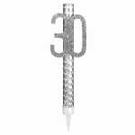 Fontäne Milestone 30 mit Strasssteinen versehen