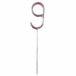 Wunderkerze Zahl 9 rose gold 194099137560