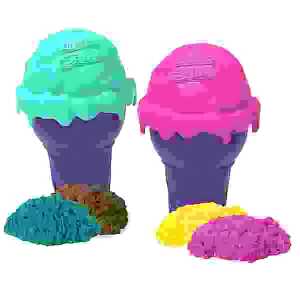 Kinetic Sand Shimmer Ice Cream Container 113g,