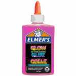 Bastelkleber Glow in the Dark rosa 147ml Flasche...