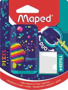 Radierer/Anspitzer 2in1 PIXEL PARTY