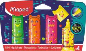 Textmarker 4er PIXEL PARTY 3154147436028