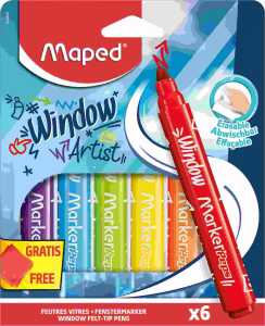 Fenstermarker MARKERPEPS WINDOW 6er