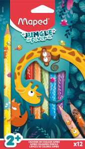 Buntstifte JUNGLE FEVER JUMBO 12 Stück