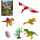 Spielset Dinosaurier 10/14cm 6 Stück, ab 3 Jahren,, B&G