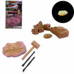 Ausgrabungsset Dino Fossil 9,5x7cm 5teilig, ab 3 Jahren,,...