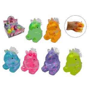 Anti-Stress Einhorn mit Glitzer 10cm sortiert,
