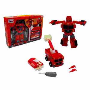 Transformer Feuerwehr 15cm 2in1, ab 3 Jahren,, B&G