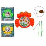 Angelspiel 8 Fische 2 Angeln 17x21cm sortiert, Farben...