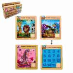 Holz-Schiebepuzzle 15x16cm 4fach sortiert, ab 3 Jahren,,...