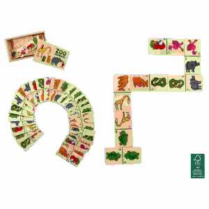 Holzdomino Zootiere 28 Teile, B&G
