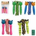 Springseil Holzgriffe Tierkopf 210cm sortiert, 4 Motive