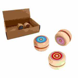 Jo-Jo Holz D5cm 3fach sortiert, ab 3 Jahren,, B&G