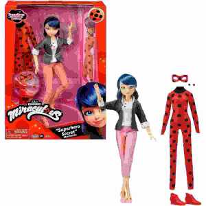 BANDAI Miraculous Marinette mit 2 Outfits, 26cm