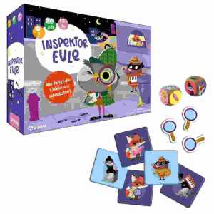 Kinderspiel Inspektor Eule, 2-5 Spieler, 5min Spielzeit, ab 5 Jahren
