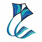 Einleinerdrachen Blue Wave 90x70cm mit Wickelgriff,...