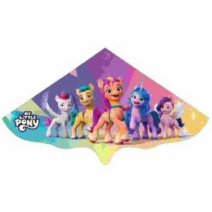 Kinderdrachen My little Pony 115x63cm, mit Wickelgriff und Schnur