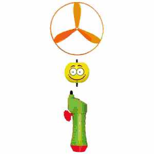 Freifliegender Kreisel Spin Ball D12,5cm, mit Schnellstartgriff,