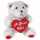 Bär mit Herz "I love you" beige 10cm