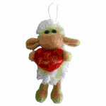 Lämmchen mit Herz 10cm, 10cm 4001750401273