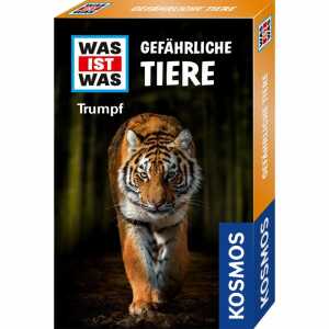 Kartenspiel WAS IST WAS Trumpf Gefährliche Tiere, 33 Spielkarten
