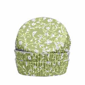 Backförmchen 50x25mm 60er Classico little jade/weiß,
