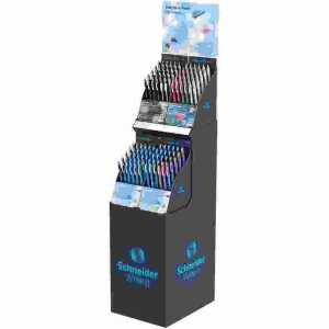 Display Schneider Slider 4er Tower Kugelschreiber, 3x Kugelschreiber