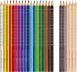 Faber Castell Buntstift Grip Jumbo 5,3 mm Skin Ton 18+6 Etui
