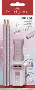 Faber Castell Bleistiftset Sparkle 2 Bleist B Rad+Sp C rose
