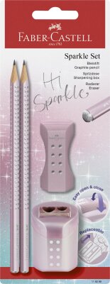 Faber Castell Schreibset Sparkle BK+Acc. rose