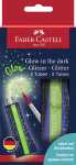 Faber Castell Glitzer 2x 12 ml Glow in the dark