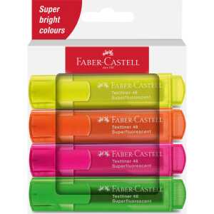 Faber Castell Textmarker TL 46 1-5 mm Superfluor 4er SondDr