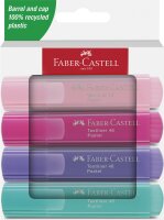 Faber Castell Textmarker TL 46 Pastell 4er Kartonetui