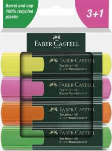 Faber Castell Textmarker TL 1548 5, 2, 1 mm 4er Kartonetui