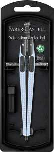 Faber Castell Schnellverstellzirkel Kr 390mm Grip sky blue