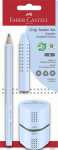 Faber Castell Bleistift Grip Jumbo B sky blue Rad+Spitzer