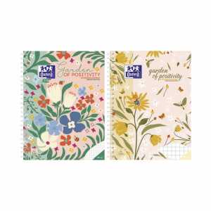 Collegeblock Oxford A4+ Flowers Lineatur 28