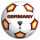 Sportball Deutschland 23cm Vinyl, Sportball mit Deutschland Motiv