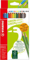 STABILO GREENcolors GREENgraph 12+2 Promo Etui