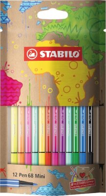 STABILO Pen 68 Mini #mySTABILOdesign 12er Beutel