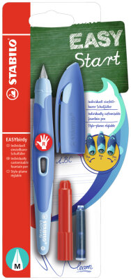 STABILO EASYbirdy Pastel R mit Feder M blau/hellblau