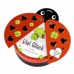 Marienkäfer Viel Glück Schokopralinen 43g, mit Milchcremefüllung