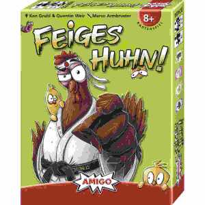 Feiges Huhn! Kartenspiel, 2-5 Spieler, 48xSpielkarten, Spielanleitung